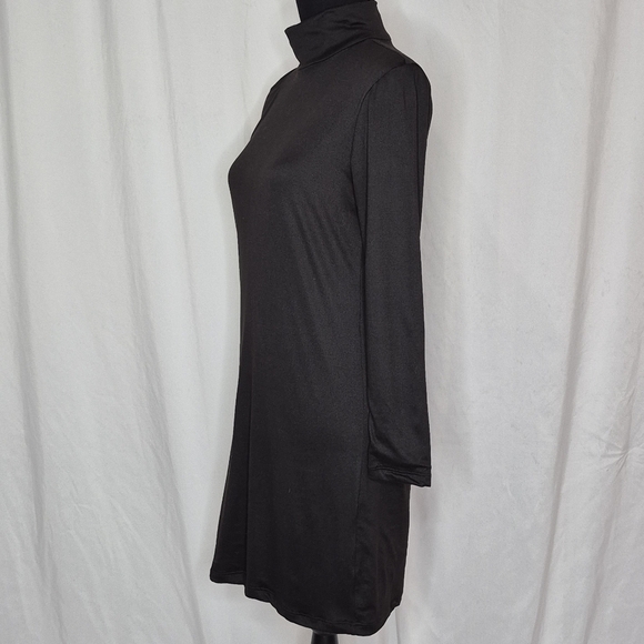 Bumpsuit The Nicole Black Long Sleeve Turtleneck Mini Maternity Dress - Size XL - Picture 6 of 14